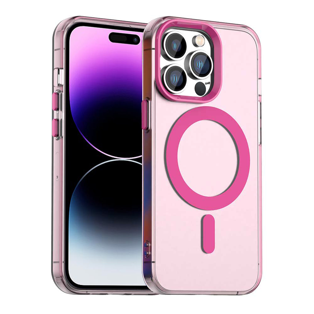 Funda MagSafe para Apple iPhone 14 Pro Max, Techsuit, CandyCase, Rosa