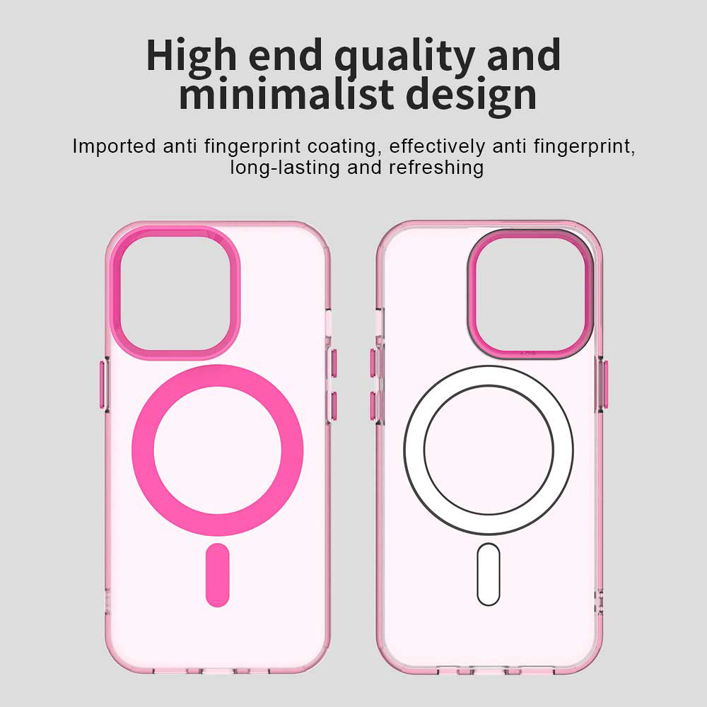 Funda MagSafe para Apple iPhone 14 Pro Max, Techsuit, CandyCase, Rosa