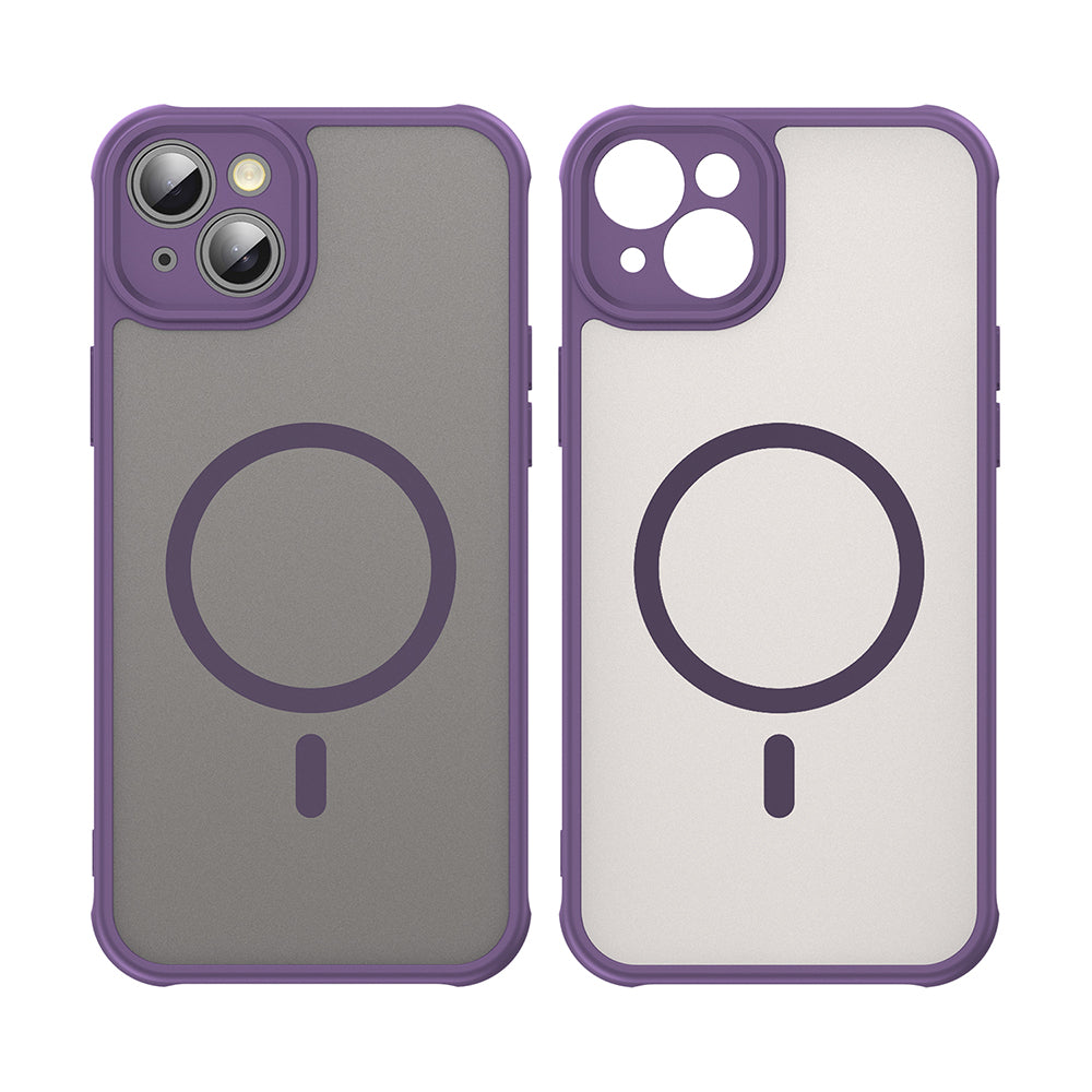 Funda MagSafe para Apple iPhone 14, Techsuit, HaloFrost II, Morado