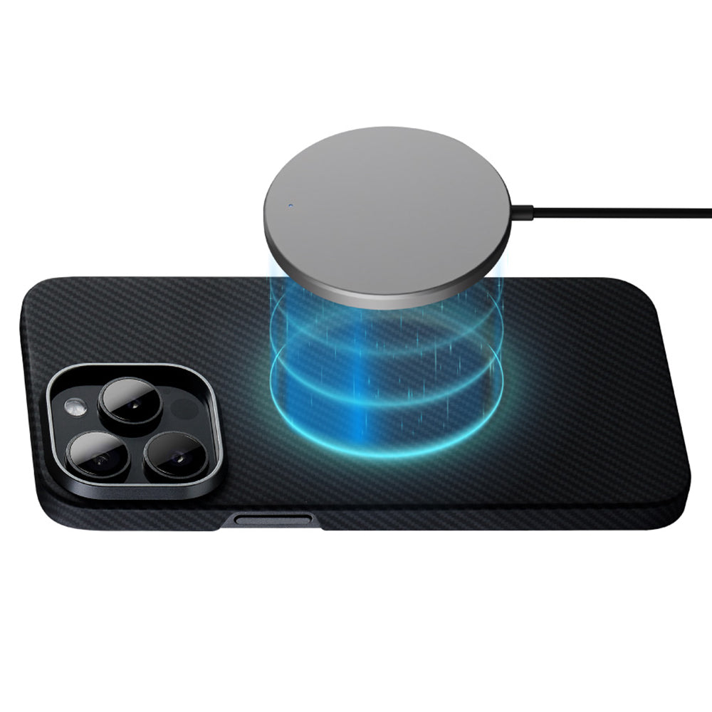 Funda MagSafe para Apple iPhone 15, Edizard, Air, Negra