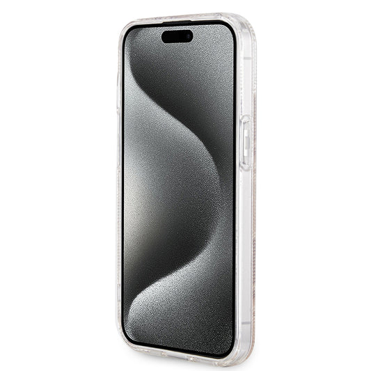 Funda MagSafe para Apple iPhone 15, Guess, IML Gcube, Marrón