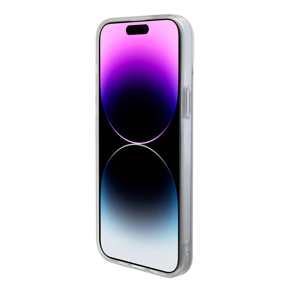 Funda MagSafe para Apple iPhone 15, Guess, IML Iridescente, Morado