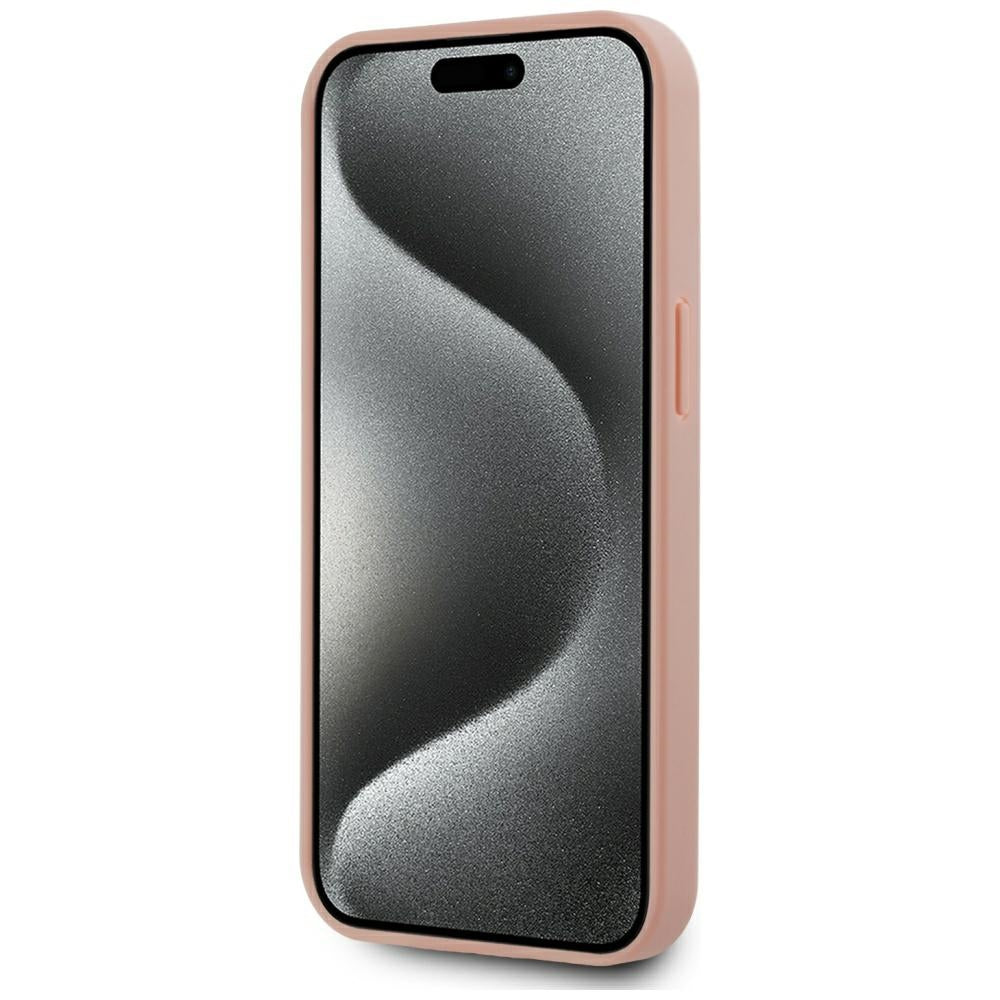 Funda MagSafe para Apple iPhone 15, Karl Lagerfeld, Hot Stamp, Rosa