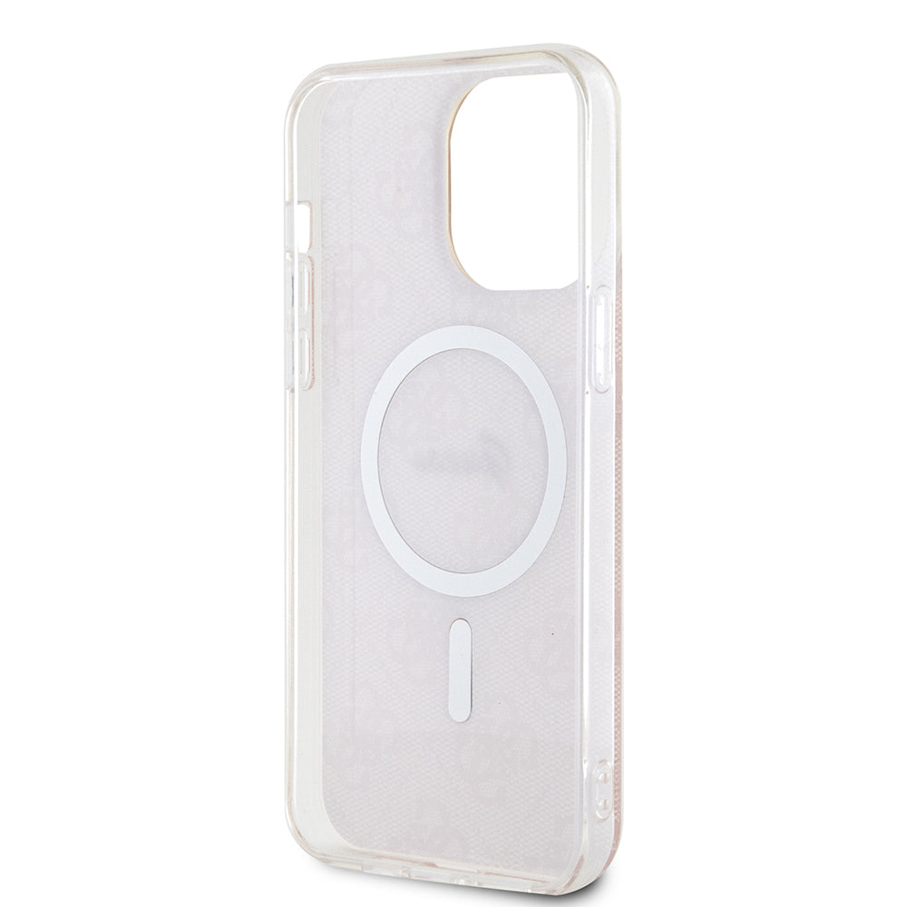 Funda MagSafe para Apple iPhone 15 Pro, Guess, IML 4G, Rosa
