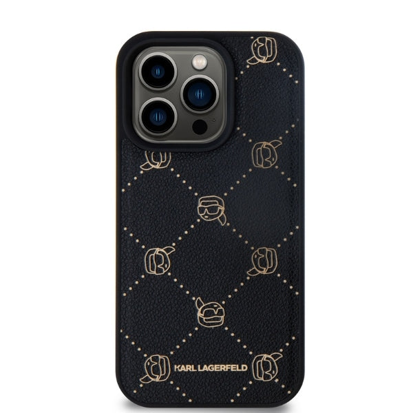 Funda MagSafe para Apple iPhone 15 Pro, Karl Lagerfeld, Karl's Head, Negra