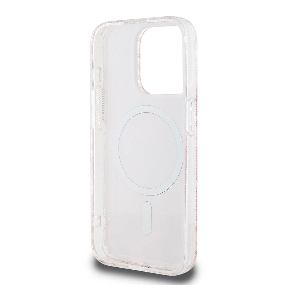 Funda MagSafe para Apple iPhone 15 Pro Max, Guess, IML Gcube, Rosa