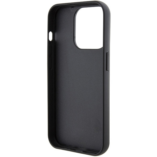 Funda MagSafe para Apple iPhone 15 Pro Max, Karl Lagerfeld, Saffiano Gripstand Choupette, Negra