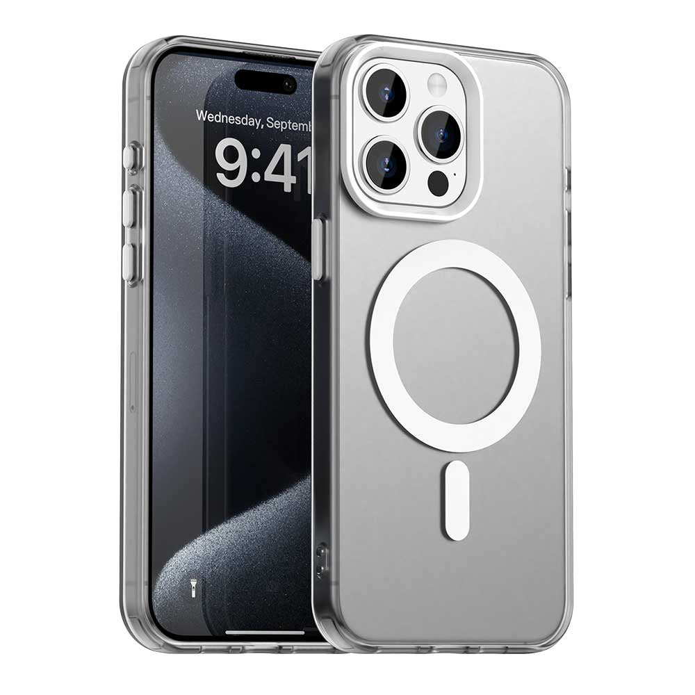 Funda MagSafe para Apple iPhone 15 Pro Max, Techsuit, CandyCase, Blanca