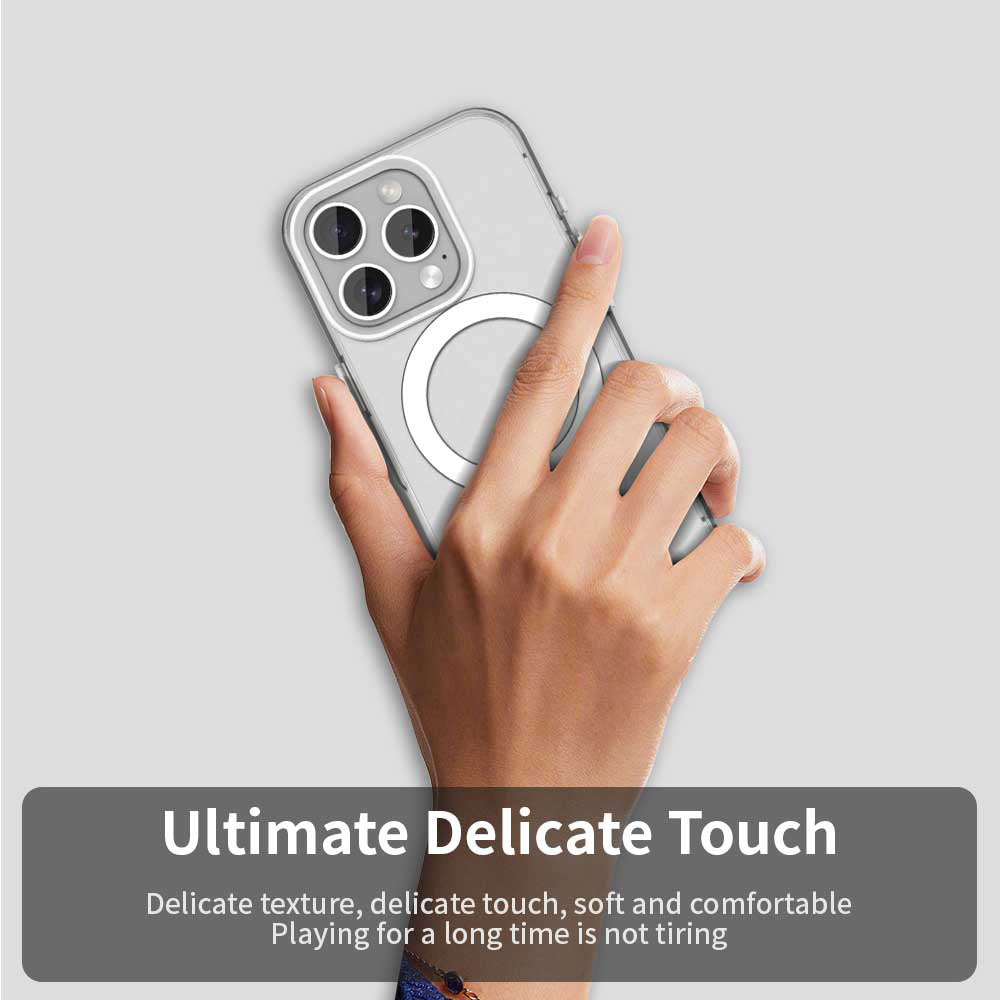 Funda MagSafe para Apple iPhone 15 Pro Max, Techsuit, CandyCase, Blanca