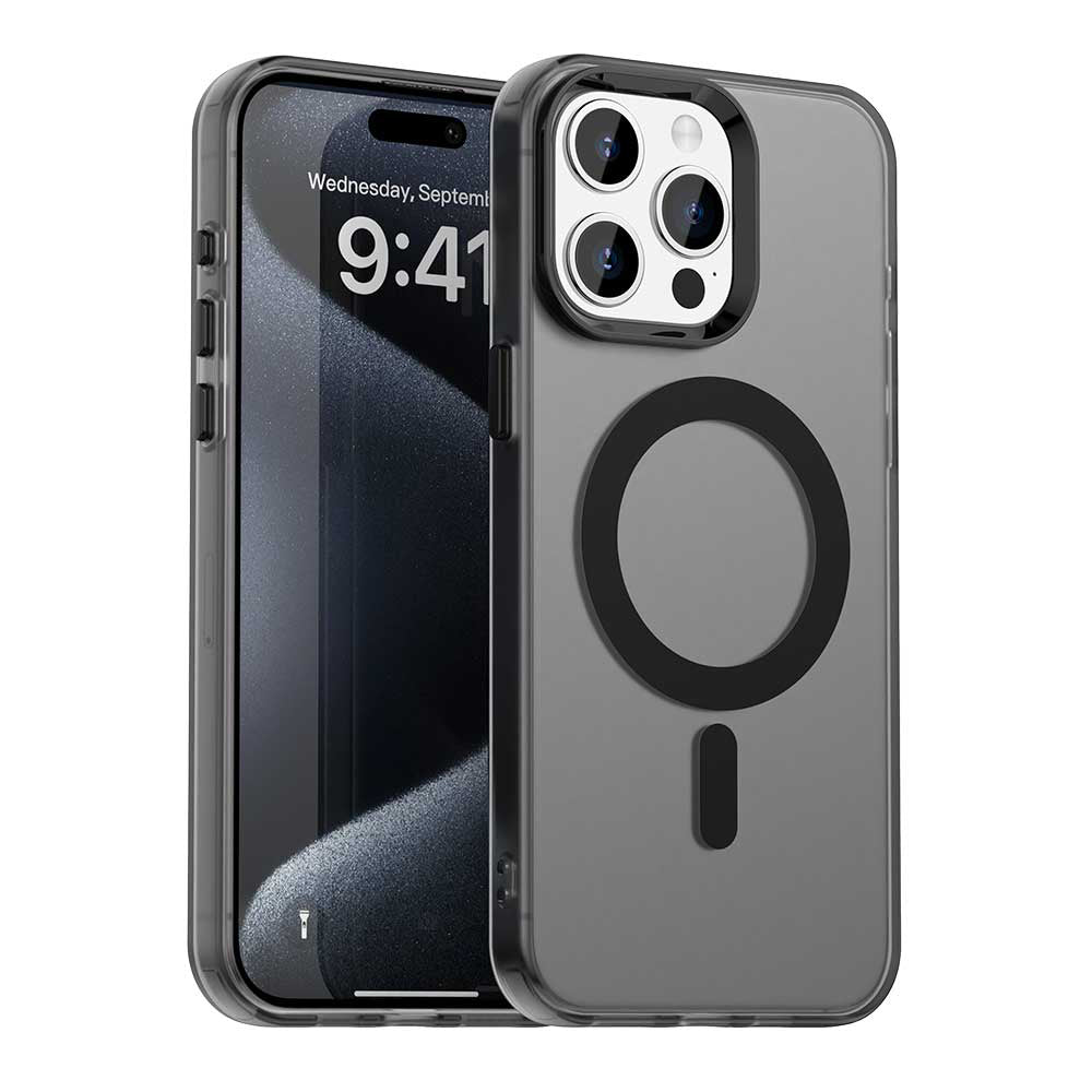 Funda MagSafe para Apple iPhone 15 Pro Max, Techsuit, CandyCase, Negra