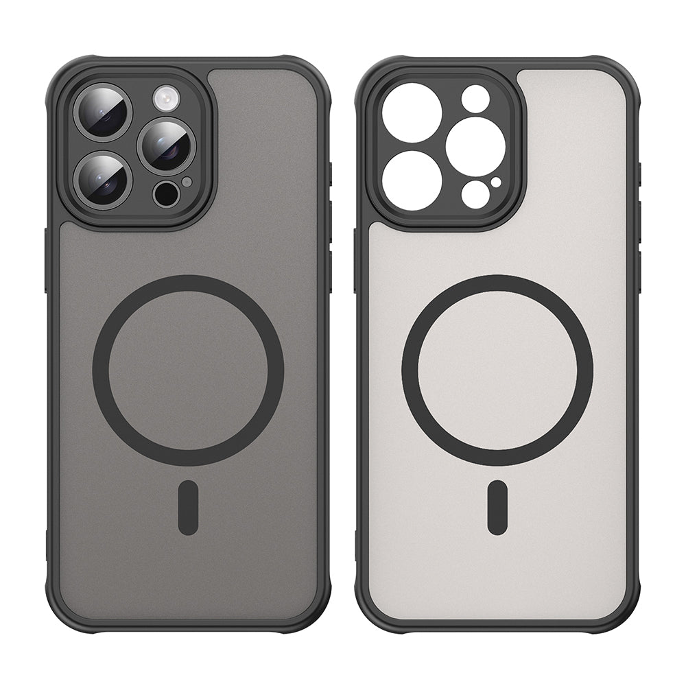 Funda MagSafe para Apple iPhone 15 Pro Max, Techsuit, HaloFrost II, Negra