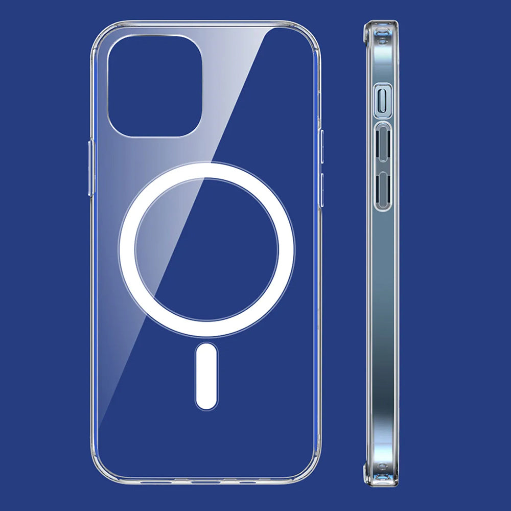 Funda MagSafe para Apple iPhone 15 Pro Max, Techsuit, Pro, Transparente