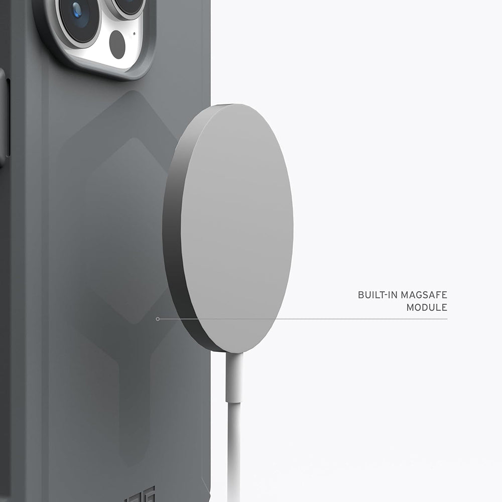 Funda MagSafe para Apple iPhone 15 Pro Max, Urban Armor Gear, Essential Armor, Plateada