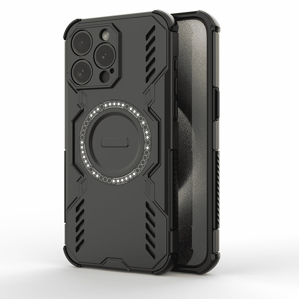 Funda MagSafe para Apple iPhone 15 Pro, Techsuit, ArmorMag, Negra