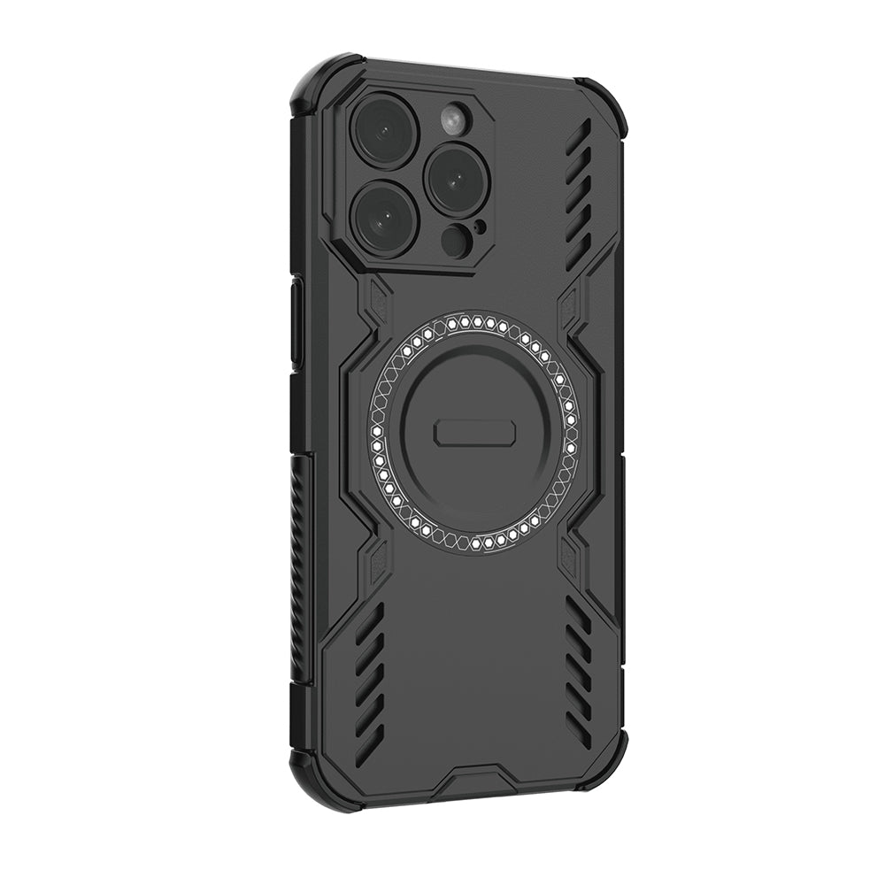 Funda MagSafe para Apple iPhone 15 Pro, Techsuit, ArmorMag, Negra
