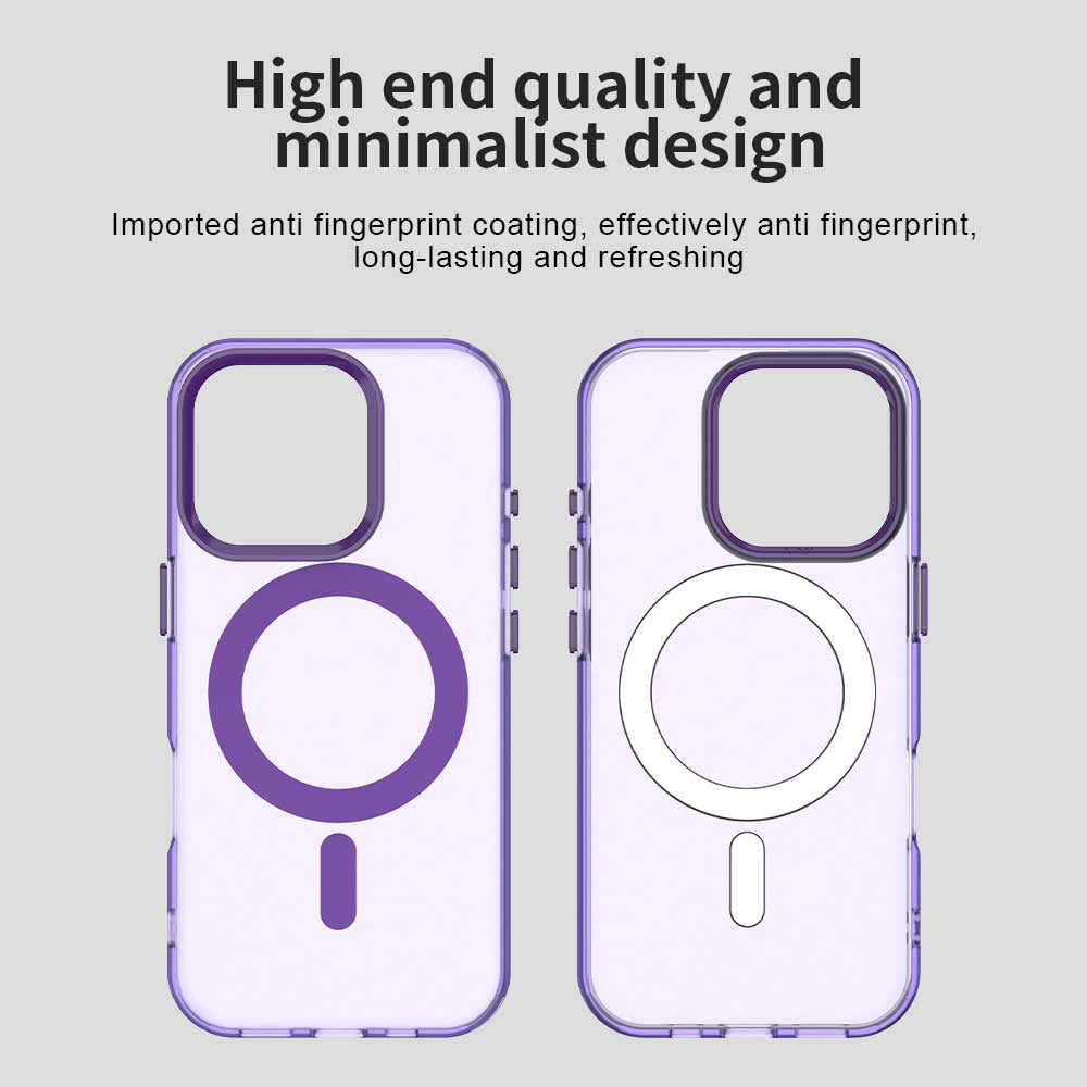Funda MagSafe para Apple iPhone 15 Pro, Techsuit, CandyCase, Morado