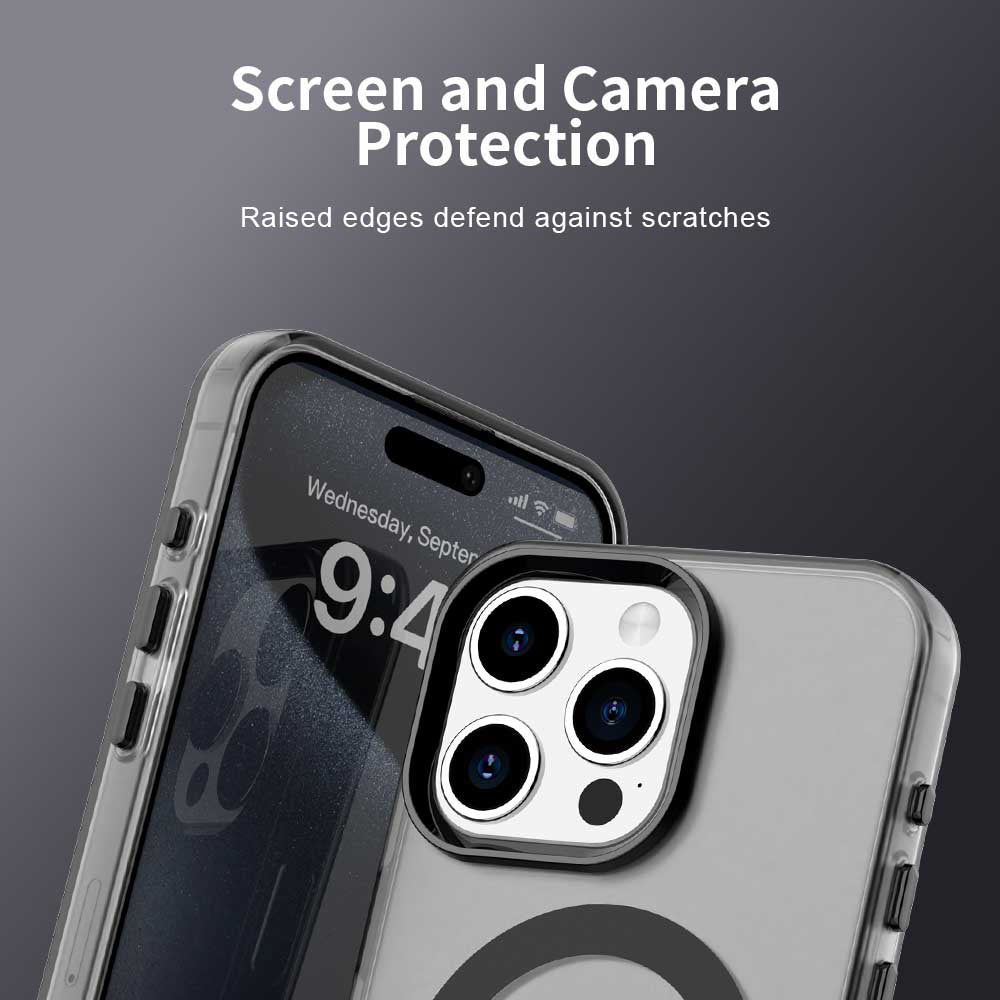 Funda MagSafe para Apple iPhone 15 Pro, Techsuit, CandyCase, Negra