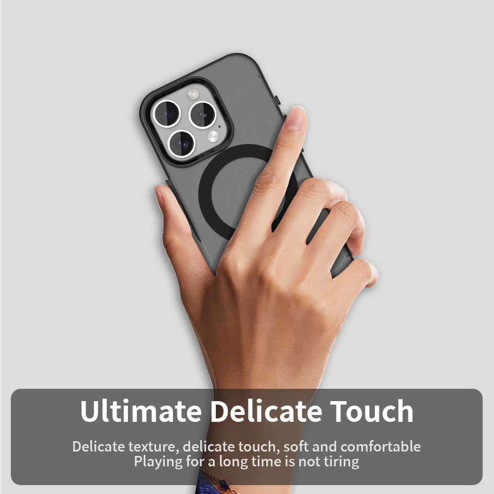 Funda MagSafe para Apple iPhone 15 Pro, Techsuit, CandyCase, Negra