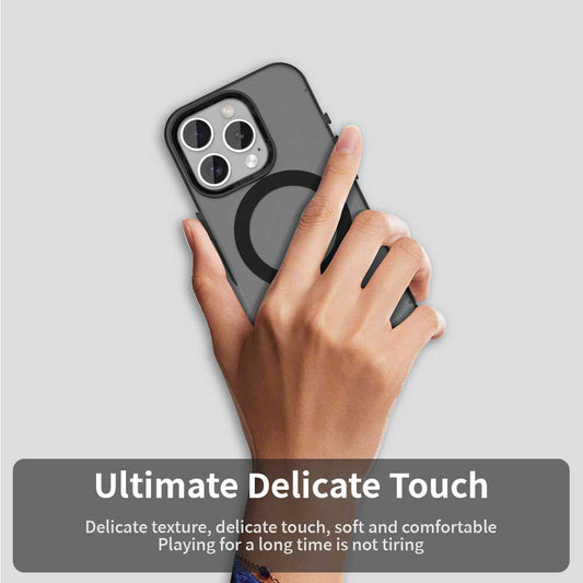 Funda MagSafe para Apple iPhone 15 Pro, Techsuit, CandyCase, Negra