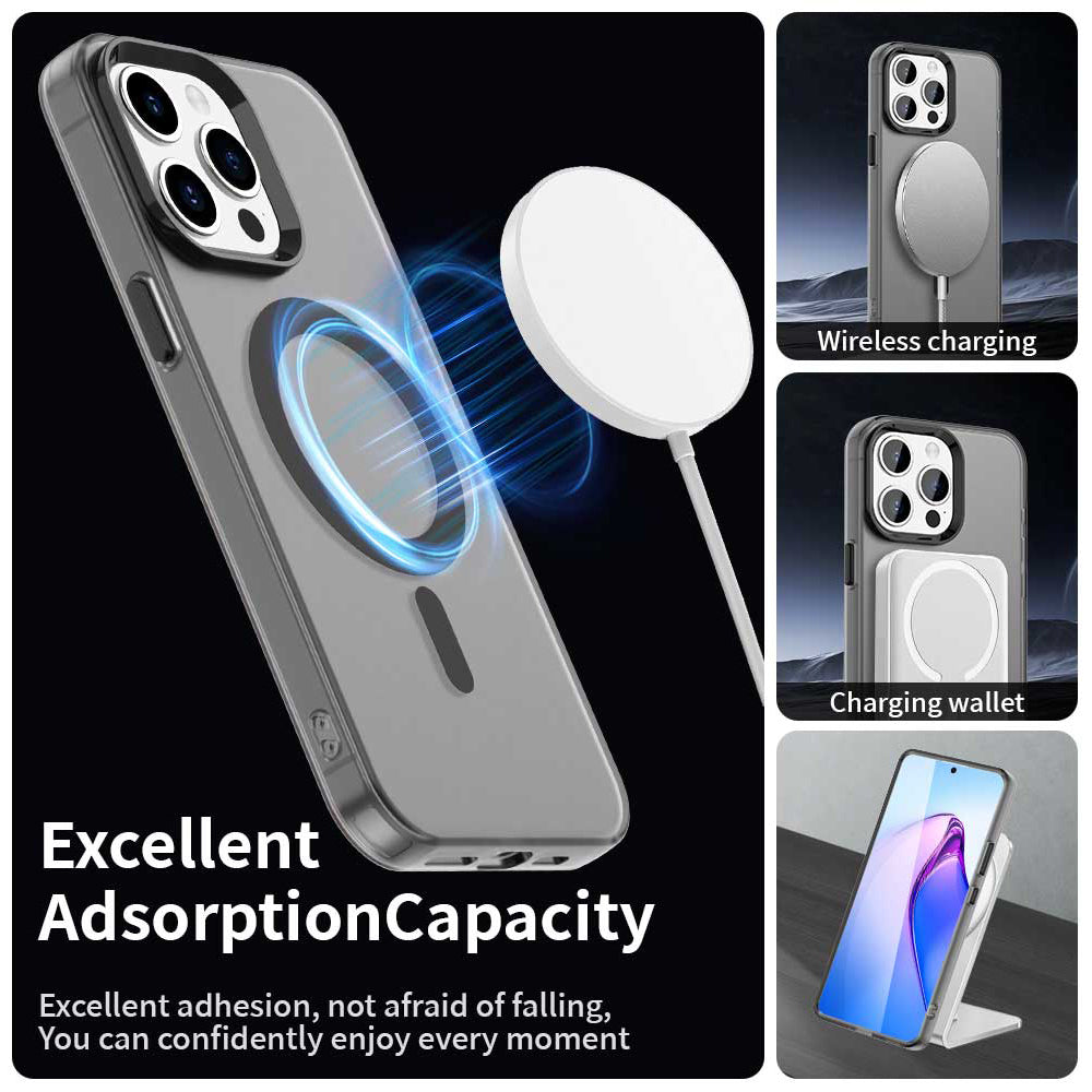 Funda MagSafe para Apple iPhone 15 Pro, Techsuit, CandyCase, Negra