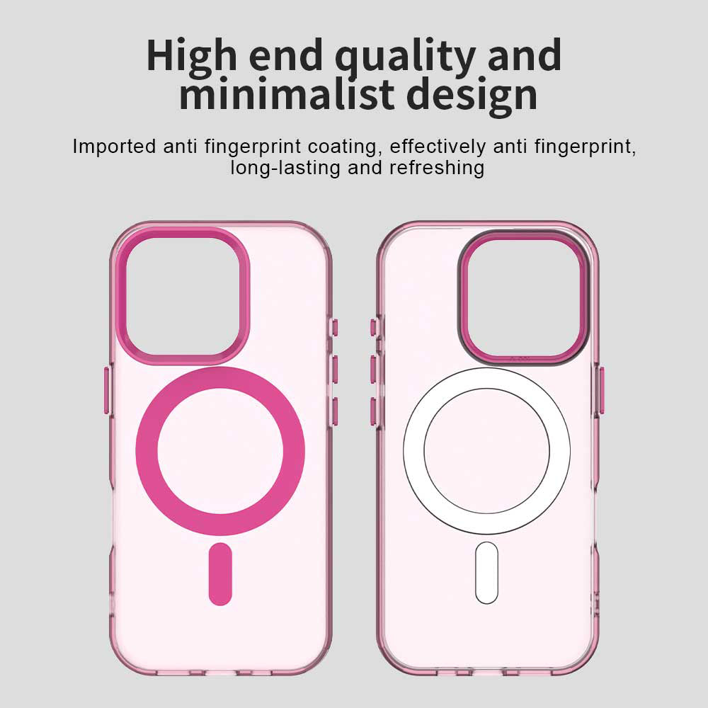 Funda MagSafe para Apple iPhone 15 Pro, Techsuit, CandyCase, Rosa