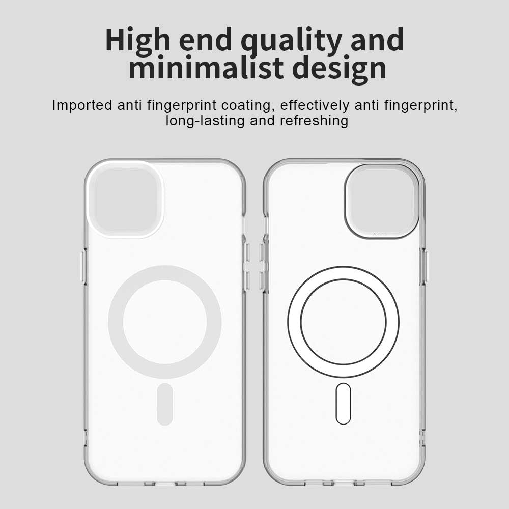 Funda MagSafe para Apple iPhone 15, Techsuit, CandyCase, Blanca