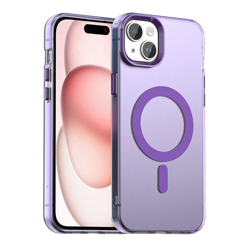 Funda MagSafe para Apple iPhone 15, Techsuit, CandyCase, Morado