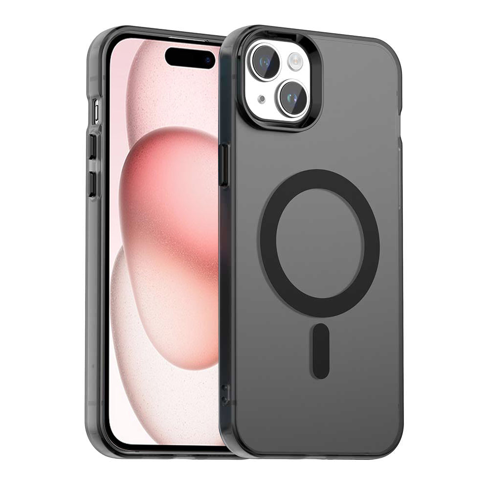 Funda MagSafe para Apple iPhone 15, Techsuit, CandyCase, Negra