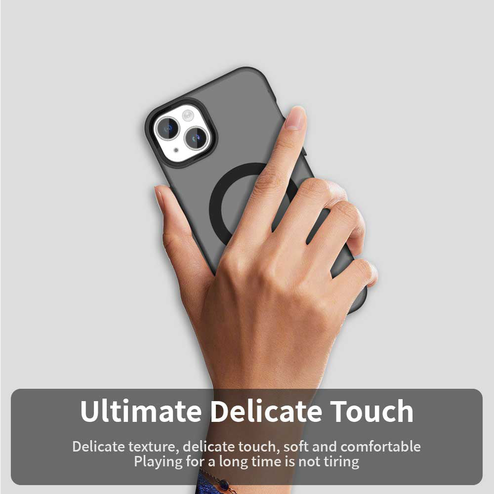 Funda MagSafe para Apple iPhone 15, Techsuit, CandyCase, Negra