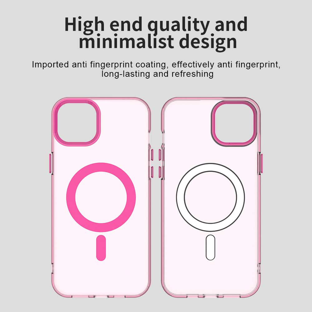 Funda MagSafe para Apple iPhone 15, Techsuit, CandyCase, Rosa