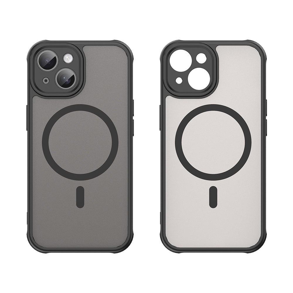 Funda MagSafe para Apple iPhone 15, Techsuit, HaloFrost II, Negra