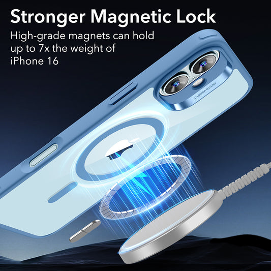 Funda MagSafe para Apple iPhone 16, ESR, Classic Hybrid, Azul Transparente