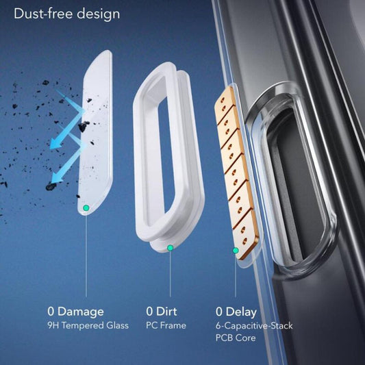 Funda MagSafe para Apple iPhone 16, ESR, Classic Hybrid Slide, Negra Satinada