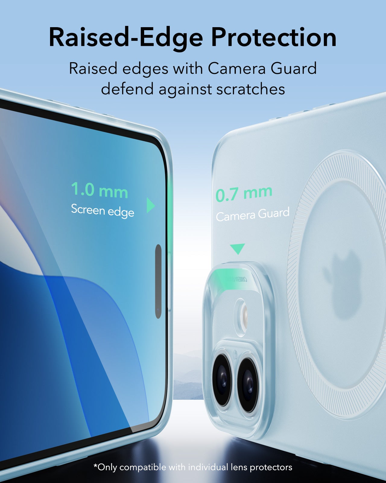 Funda MagSafe para Apple iPhone 16, ESR, Zero, Azul Satinado