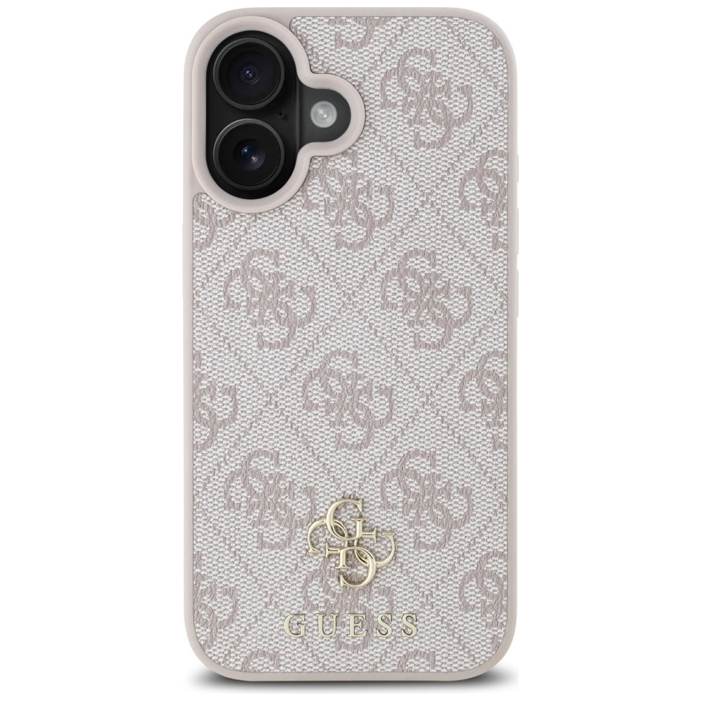 Funda MagSafe para Apple iPhone 16, Guess, 4G Small and Classic Logo, Rosa