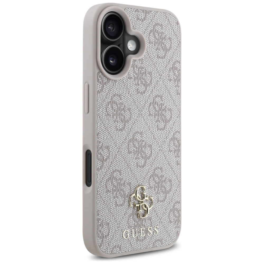 Funda MagSafe para Apple iPhone 16, Guess, 4G Small and Classic Logo, Rosa