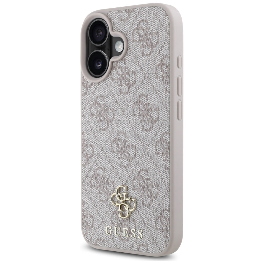 Funda MagSafe para Apple iPhone 16, Guess, 4G Small and Classic Logo, Rosa