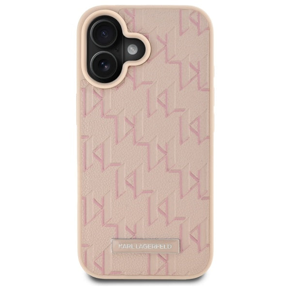 Funda MagSafe para Apple iPhone 16, Karl Lagerfeld, Hot Stamp, Rosa