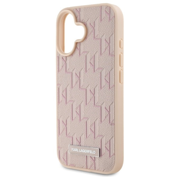 Funda MagSafe para Apple iPhone 16, Karl Lagerfeld, Hot Stamp, Rosa