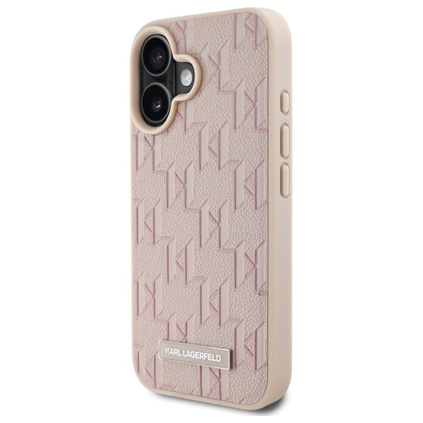 Funda MagSafe para Apple iPhone 16, Karl Lagerfeld, Hot Stamp, Rosa