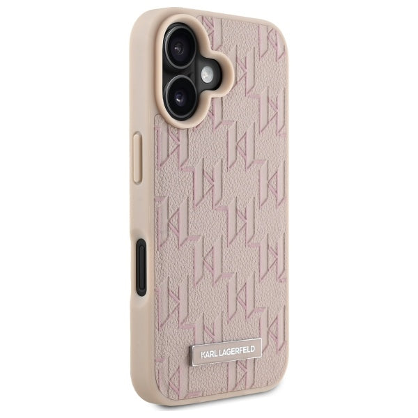 Funda MagSafe para Apple iPhone 16, Karl Lagerfeld, Hot Stamp, Rosa