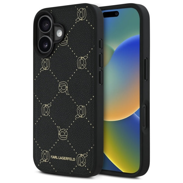 Funda MagSafe para Apple iPhone 16, Karl Lagerfeld, Karl's Head, Negra