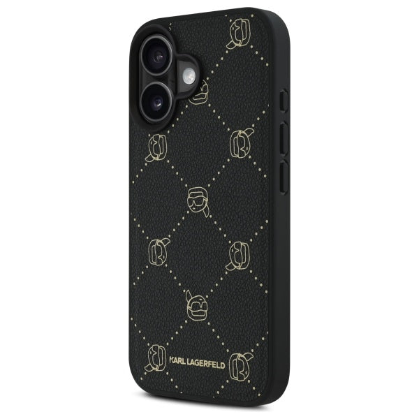 Funda MagSafe para Apple iPhone 16, Karl Lagerfeld, Karl's Head, Negra