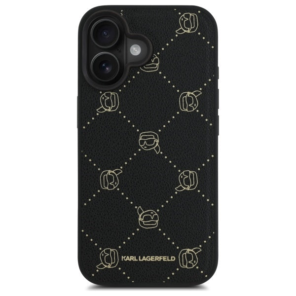 Funda MagSafe para Apple iPhone 16, Karl Lagerfeld, Karl's Head, Negra