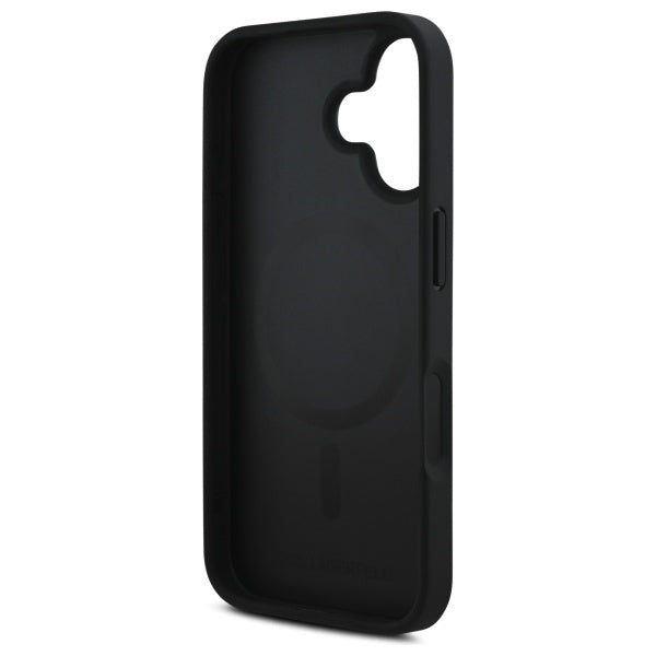 Funda MagSafe para Apple iPhone 16, Karl Lagerfeld, Karl's Head, Negra