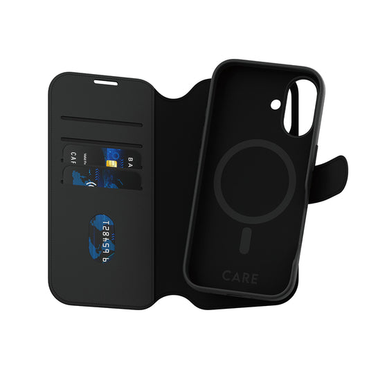 Funda MagSafe para Apple iPhone 16, PanzerGlass, Care Feature Tango Two-in-One, Negra