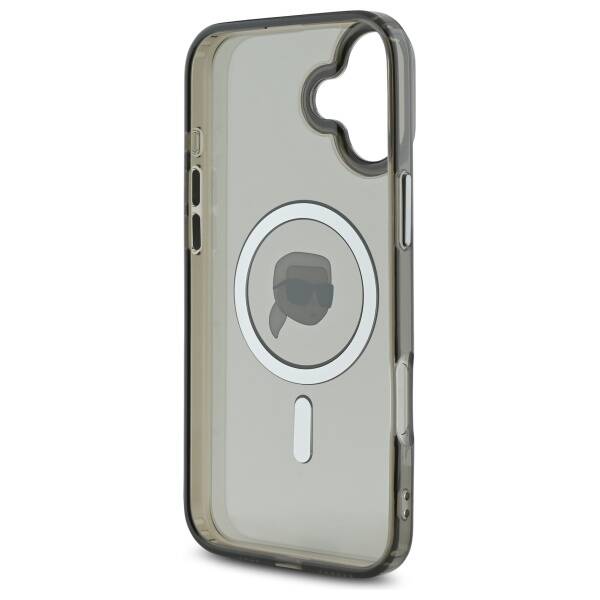 Funda MagSafe para Apple iPhone 16 Plus, Karl Lagerfeld, IML Karl's Head, Negra