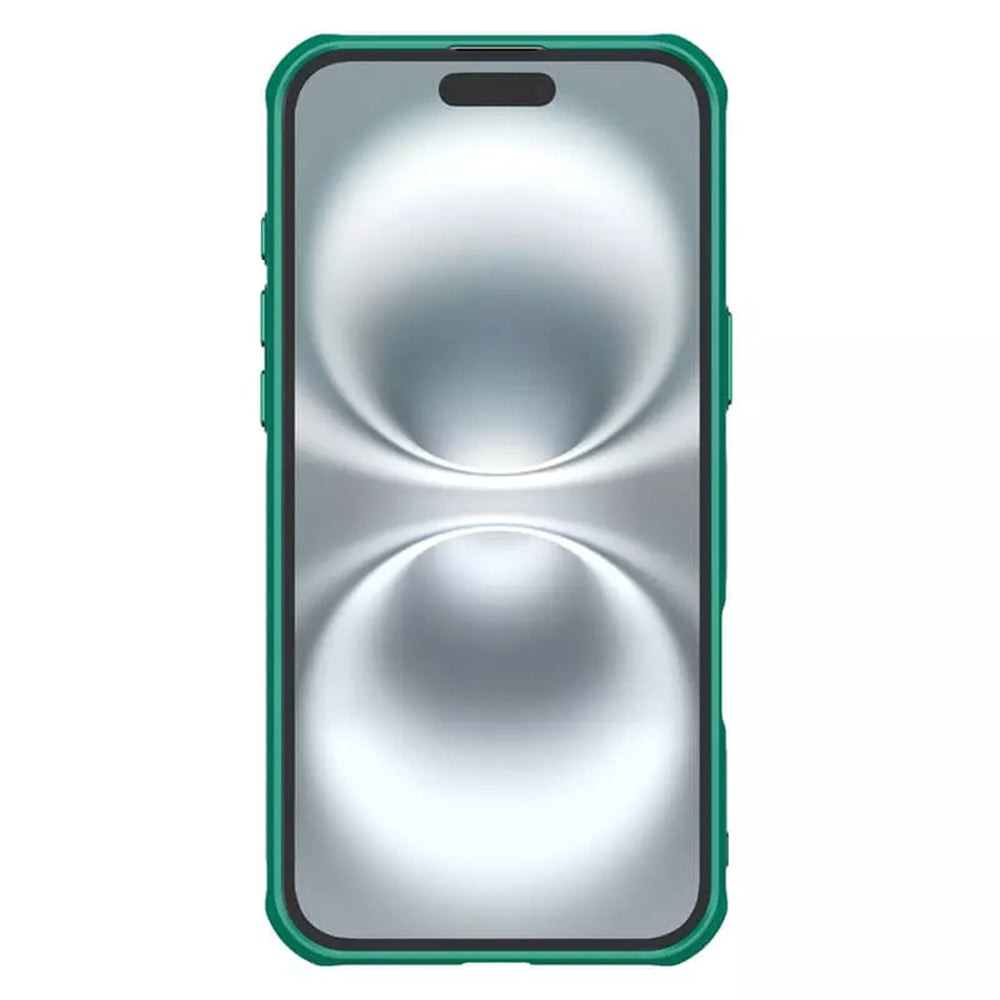 Funda MagSafe para Apple iPhone 16 Plus, Nillkin, Iceblade Prop sin recorte para cámara, Verde