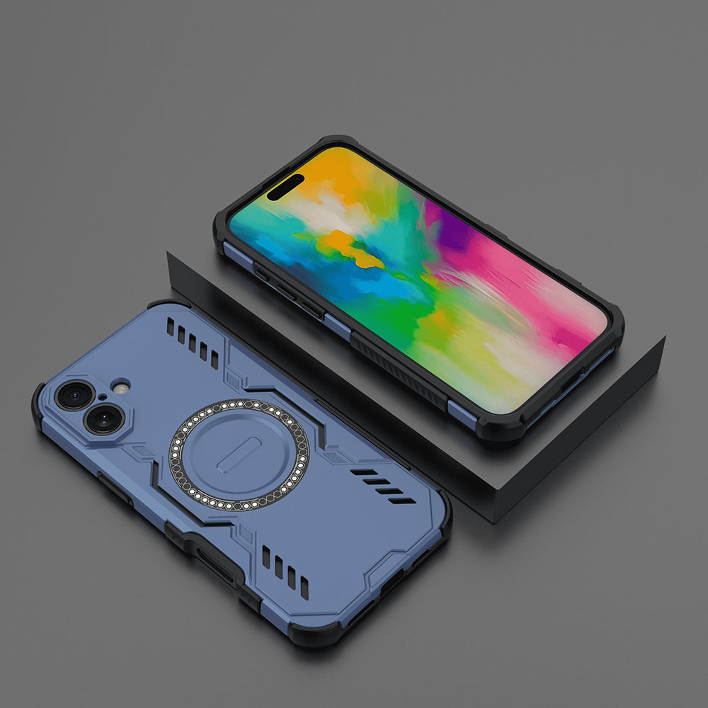 Funda MagSafe para Apple iPhone 16 Plus, Techsuit, ArmorMag, Azul