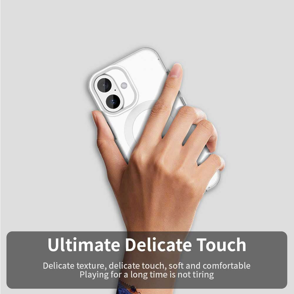 Funda MagSafe para Apple iPhone 16 Plus, Techsuit, CandyCase, Blanca